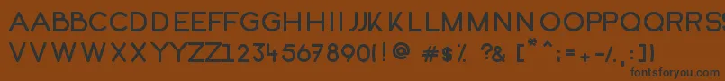 Шрифт Kofi – чёрные шрифты на коричневом фоне