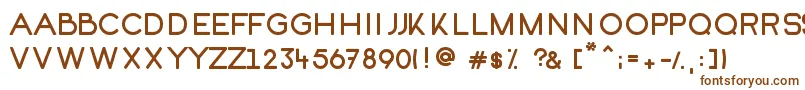 Kofi-fontti – ruskeat fontit valkoisella taustalla