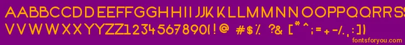 Kofi Font – Orange Fonts on Purple Background