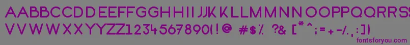 Kofi-Schriftart – Violette Schriften auf grauem Hintergrund