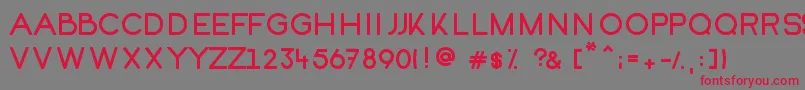 Kofi Font – Red Fonts on Gray Background