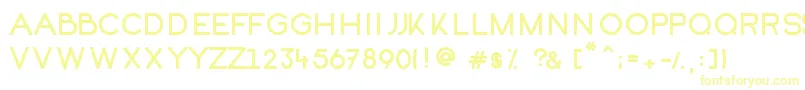 Kofi-Schriftart – Gelbe Schriften