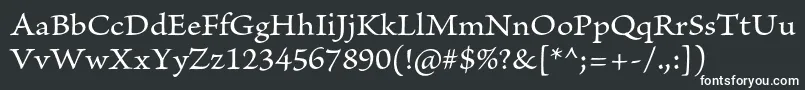 BriosoproCapt Font – White Fonts on Black Background