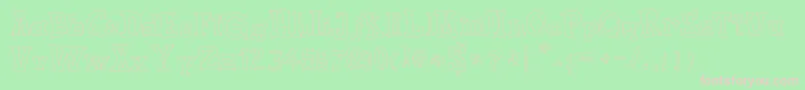 ToyToyToon Font – Pink Fonts on Green Background