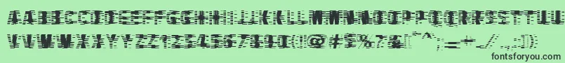 Vtcbadhangover Font – Black Fonts on Green Background