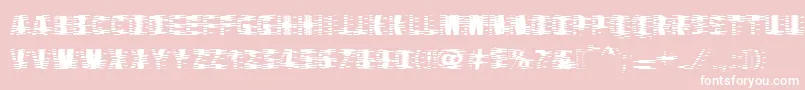 Vtcbadhangover Font – White Fonts on Pink Background