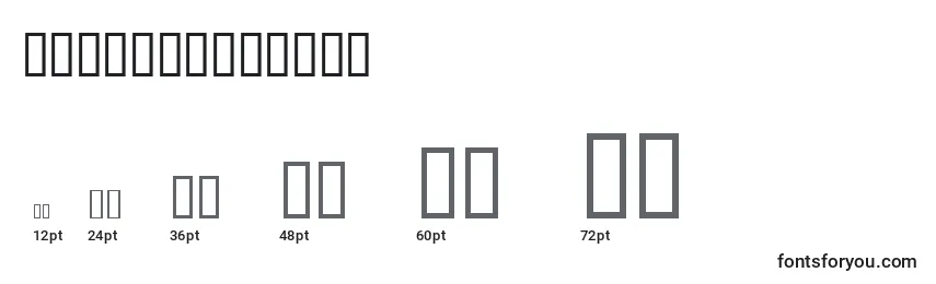 sizes of toscaniadecor font, toscaniadecor sizes