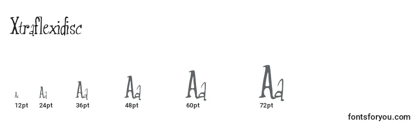 sizes of xtraflexidisc font, xtraflexidisc sizes