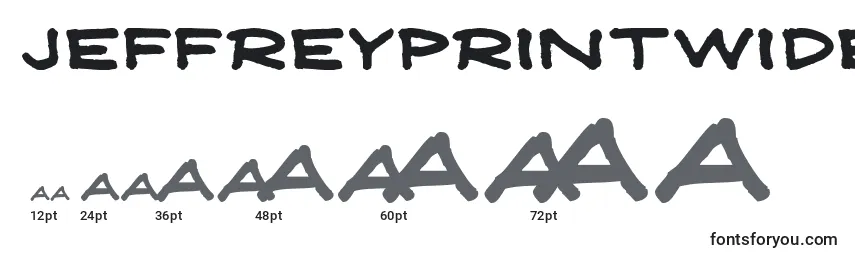 sizes of jeffreyprintwide font, jeffreyprintwide sizes
