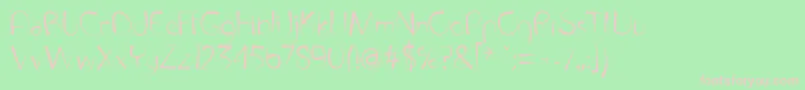 Fontpenetration Font – Pink Fonts on Green Background