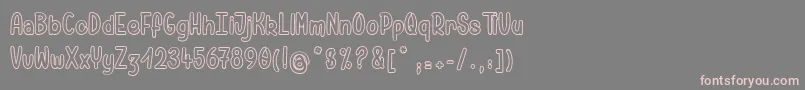 PamelaWantsToRide Font – Pink Fonts on Gray Background