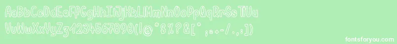 Más sobre la fuente PamelaWantsToRide fuente PamelaWantsToRide – Fuentes Blancas Sobre Fondo Verde