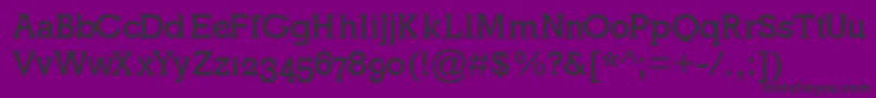 Mklatinoplain Font – Black Fonts on Purple Background