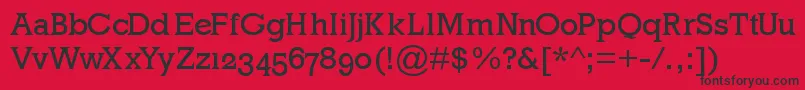 Mklatinoplain Font – Black Fonts on Red Background