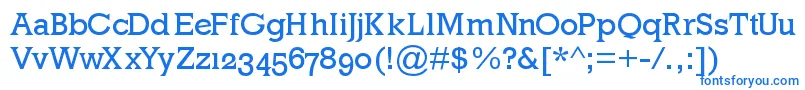 Mklatinoplain Font – Blue Fonts on White Background