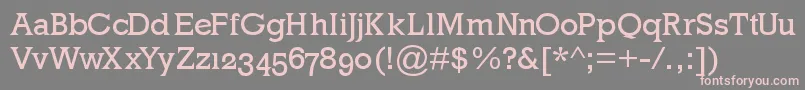 Mklatinoplain Font – Pink Fonts on Gray Background