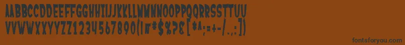 SfFerretopiaBold Font – Black Fonts on Brown Background