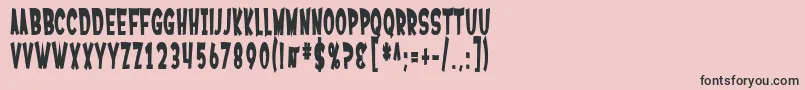 SfFerretopiaBold Font – Black Fonts on Pink Background