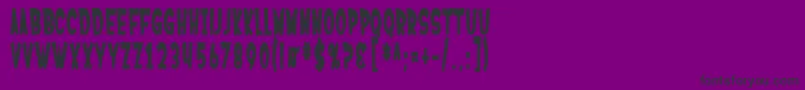 SfFerretopiaBold Font – Black Fonts on Purple Background