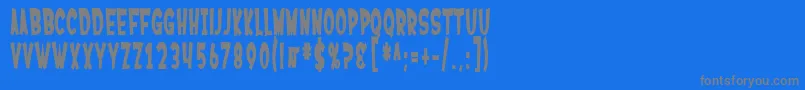 SfFerretopiaBold Font – Gray Fonts on Blue Background