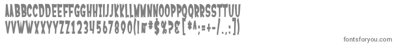 SfFerretopiaBold-fontti – harmaat kirjasimet valkoisella taustalla