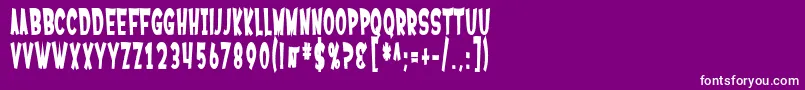 SfFerretopiaBold Font – White Fonts on Purple Background