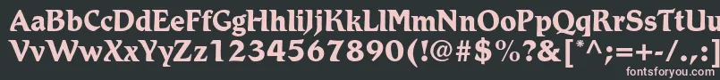 RomicstdBold Font – Pink Fonts on Black Background