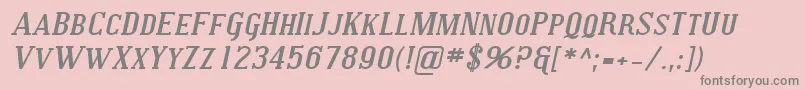 SfcovingtonscexpBolditalic Font – Gray Fonts on Pink Background