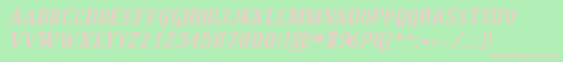 SfcovingtonscexpBolditalic Font – Pink Fonts on Green Background