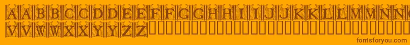 More about TavernDoors Font TavernDoors Font – Brown Fonts on Orange Background