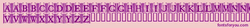 TavernDoors Font – Purple Fonts on Pink Background