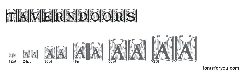 TavernDoors Font Sizes