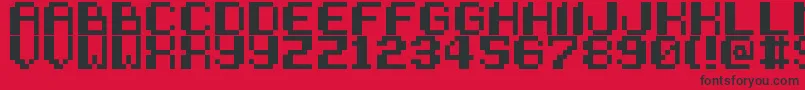 Fonte SneakAttack – fontes pretas em um fundo vermelho