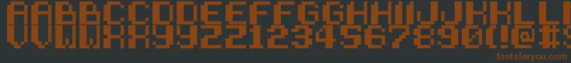 fuente SneakAttack – Fuentes Marrones Sobre Fondo Negro