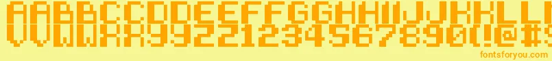 SneakAttack Font – Orange Fonts on Yellow Background