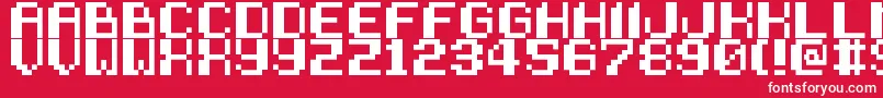 SneakAttack Font – White Fonts on Red Background