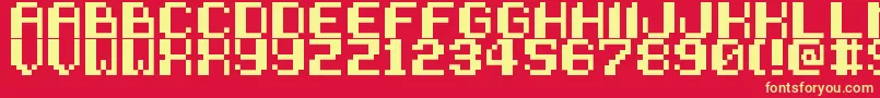 SneakAttack Font – Yellow Fonts on Red Background