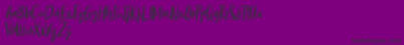 Aescudos Font – Black Fonts on Purple Background