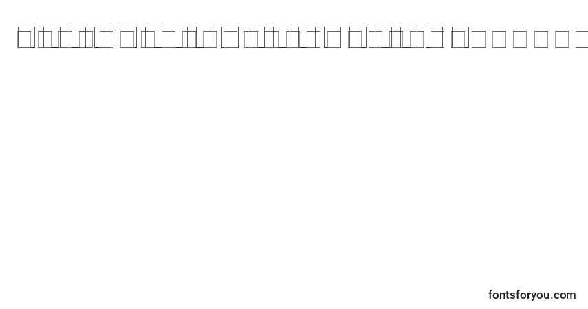 Шрифт KauflinnBolditalic – алфавит, цифры, специальные символы