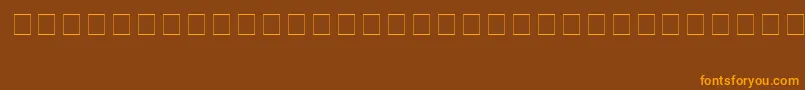 Шрифт KauflinnBolditalic – оранжевые шрифты на коричневом фоне