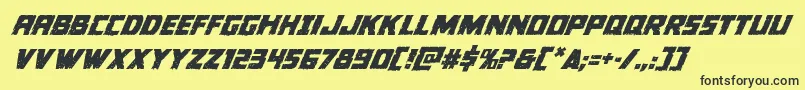 Colossussuperital Font – Black Fonts on Yellow Background