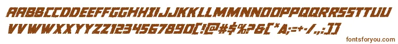 Colossussuperital-fontti – ruskeat fontit valkoisella taustalla