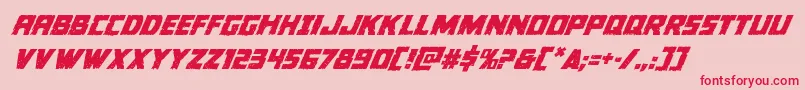 Colossussuperital Font – Red Fonts on Pink Background