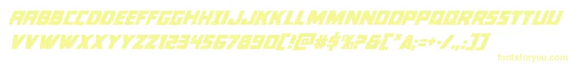 Шрифт Colossussuperital – жёлтые шрифты