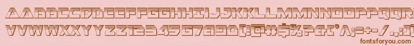 More about Libertyislandchrome Font Libertyislandchrome Font – Brown Fonts on Pink Background