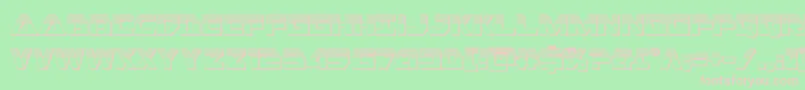 Police Libertyislandchrome – polices roses sur fond vert