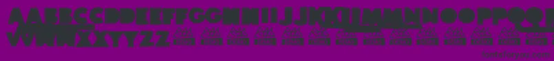 BordadosDemo Font – Black Fonts on Purple Background