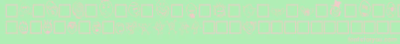 CrudHeads Font – Pink Fonts on Green Background