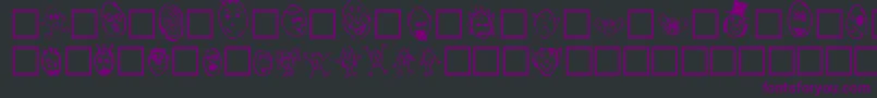 CrudHeads Font – Purple Fonts on Black Background