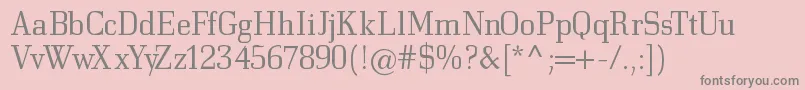 Bodonitown Font – Gray Fonts on Pink Background
